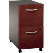 Bush Westfield Fully Assembled 2-Drawer File, Hansen Cherry/Graphite Gray