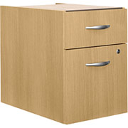 Bush Westfield Fully Assembled 3/4 Pedestal File, Light Oak