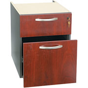 Bush Westfield Fully Assembled 3/4 Pedestal, Hansen Cherry/Graphite Gray