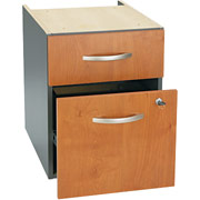 Bush Westfield Fully Assembled 3/4 Pedestal, Natural Cherry/Graphite Gray