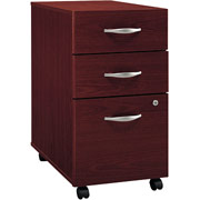 Bush Westfield Fully Assembled 3-Drawer File, Mahogany
