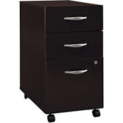 Bush Westfield Fully Assembled 3-Drawer File, Mocha Cherry