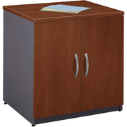 Bush Westfield Fully Assembled 30" Storage Cabinet, Hansen Cherry/Graphite Gray