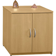 Bush Westfield Fully Assembled 30" Storage Cabinet, Light Oak