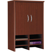 Bush Westfield Fully Assembled 30" Storage Hutch, Mahogany