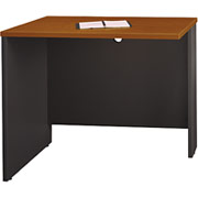 Bush Westfield Fully Assembled 36" Return/Bridge, Auburn Maple/Graphite Gray