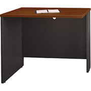 Bush Westfield Fully Assembled 36" Return/Bridge, Hansen Cherry/Graphite Gray
