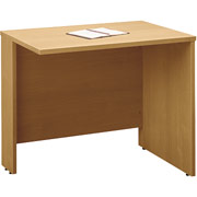 Bush Westfield Fully Assembled 36" Return, Light Oak