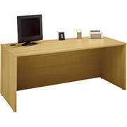 Bush Westfield Fully Assembled 48" Return/Bridge, Light Oak