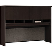 Bush Westfield Fully Assembled 60" 4-Door Hutch, Mocha Cherry