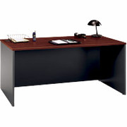 Bush Westfield Fully Assembled 66" Manager's Desk, Hansen Cherry/Graphite Gray