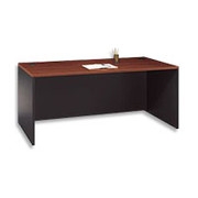 Bush Westfield Fully Assembled 71" Managers Desk, Hansen Cherry/Graphite Gray
