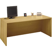 Bush Westfield Fully Assembled 71" Managers Desk, Light Oak