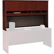 Bush Westfield Fully Assembled 72" 4-Door Hutch, Mahogany
