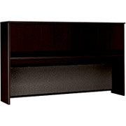 Bush Westfield Fully Assembled 72" 4-Door Hutch, Mocha Cherry
