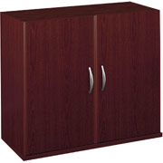 Bush Westfield Fully Assembled Bookcase Half-Height Door Kit, Mahogany