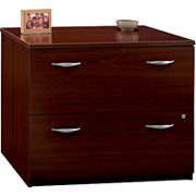 Bush Westfield Fully Assembled Lateral File, Mahogany