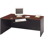 Bush Westfield Fully Assembled Left Corner Module, Hansen Cherry/Graphite Gray