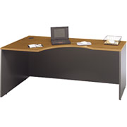 Bush Westfield Fully Assembled Left Corner Module, Natural Cherry/Graphite Gray
