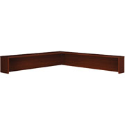 Bush Westfield Fully Assembled Reception L-Hutch, Mahogany