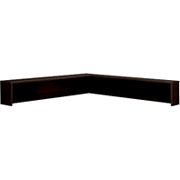 Bush Westfield Fully Assembled Reception L-Hutch, Mocha Cherry
