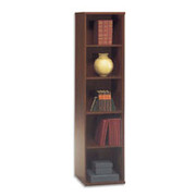 Bush Westfield Fully Assembled Space Saver Bookcase, Hansen Cherry