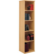 Bush Westfield Fully Assembled Space-Saver Bookcase, Light Oak