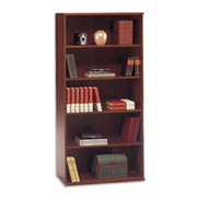 Bush Westfield Fully Assembled Standard Bookcase, Hansen Cherry