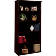 Bush Westfield Fully Assembled Standard Bookcase, Mocha Cherry