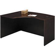 Bush Westfield Left L-Bow Front Desk, Mocha Cherry