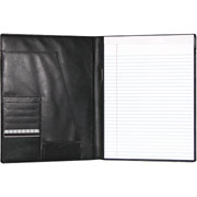 Buxton Leather Writing Pad, Black