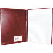 Buxton Madison Writing Pad Holder, Red