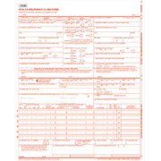 CMS Health Insurance Forms (CMS-1500), 2-Part w/ NPI, White/Yellow