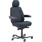 CVG Manager 24-Hour Intensive Use Chair, Black Fabric