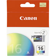 Canon BCI-16 Color Ink Cartridges, 2/Pack