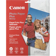 Canon Photo Paper Plus, 8 1/2" x 11", Glossy, 20/Pack