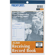 Carbonless Receiving Record Books, 5-1/2" x 7-7/8", 3 Part