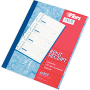 Carbonless Rent Receipt Books, 2-3/4" x 7-1/4", 3 Part