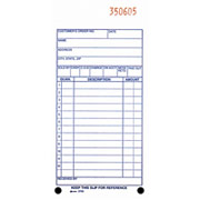 Carbonless Sales/Order Form Books, 5-3/16" x 8-7/16", 3-Part