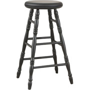 Carolina Cottage 24" Swivel Top Stool, Black