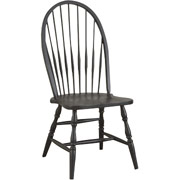Carolina Cottage Collection Colonial Windsor Chair, Antique Black