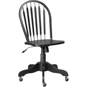 Carolina Cottage Desk Chair, Antique Black