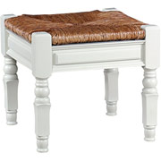 Carolina Cottage Small Devonshire Bench, Antique Ivory