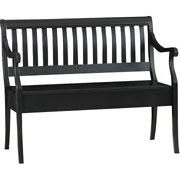 Carolina Cottage Veranda Bench, Antique Black