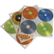 Case Logic CD/DVD Album Refill Pages, 25/Pack