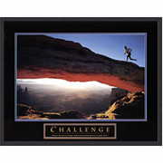 "Challenge" Framed Motivational Print
