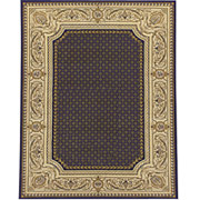 Chateau d'Este Collection, 8' x 11' Rug, Navy/ Beige