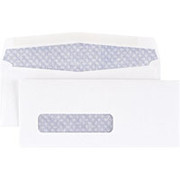 Check Size, Left Window Security-Tint Envelopes with Gummed Closure