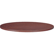 Chromcraft Round Mahogany Wood Conference Table Top, 48"