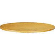 Chromcraft Round Oak Wood Conference Table Top, 36"